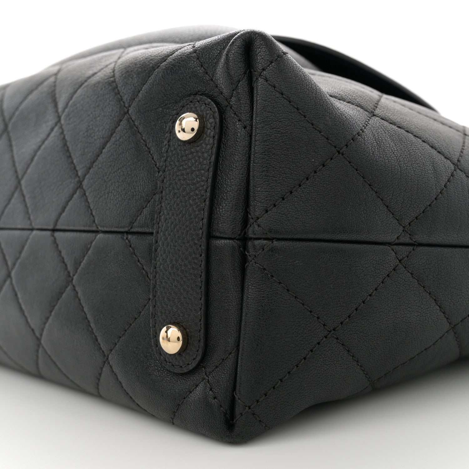 Chanel Sheepskin Caviar Quilted Large Shopping Tote Black 10 of 10