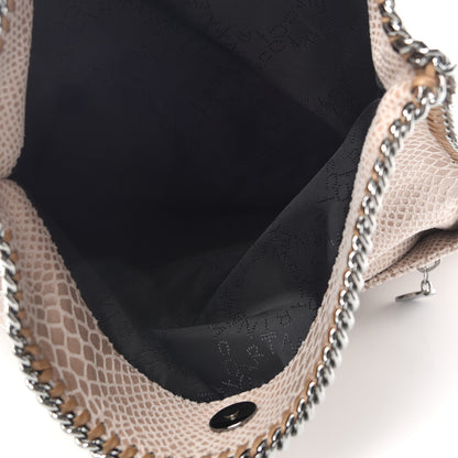 Stella McCartney Eco Python Embossed Falabella Fold Over Clutch Brown 5 of 8