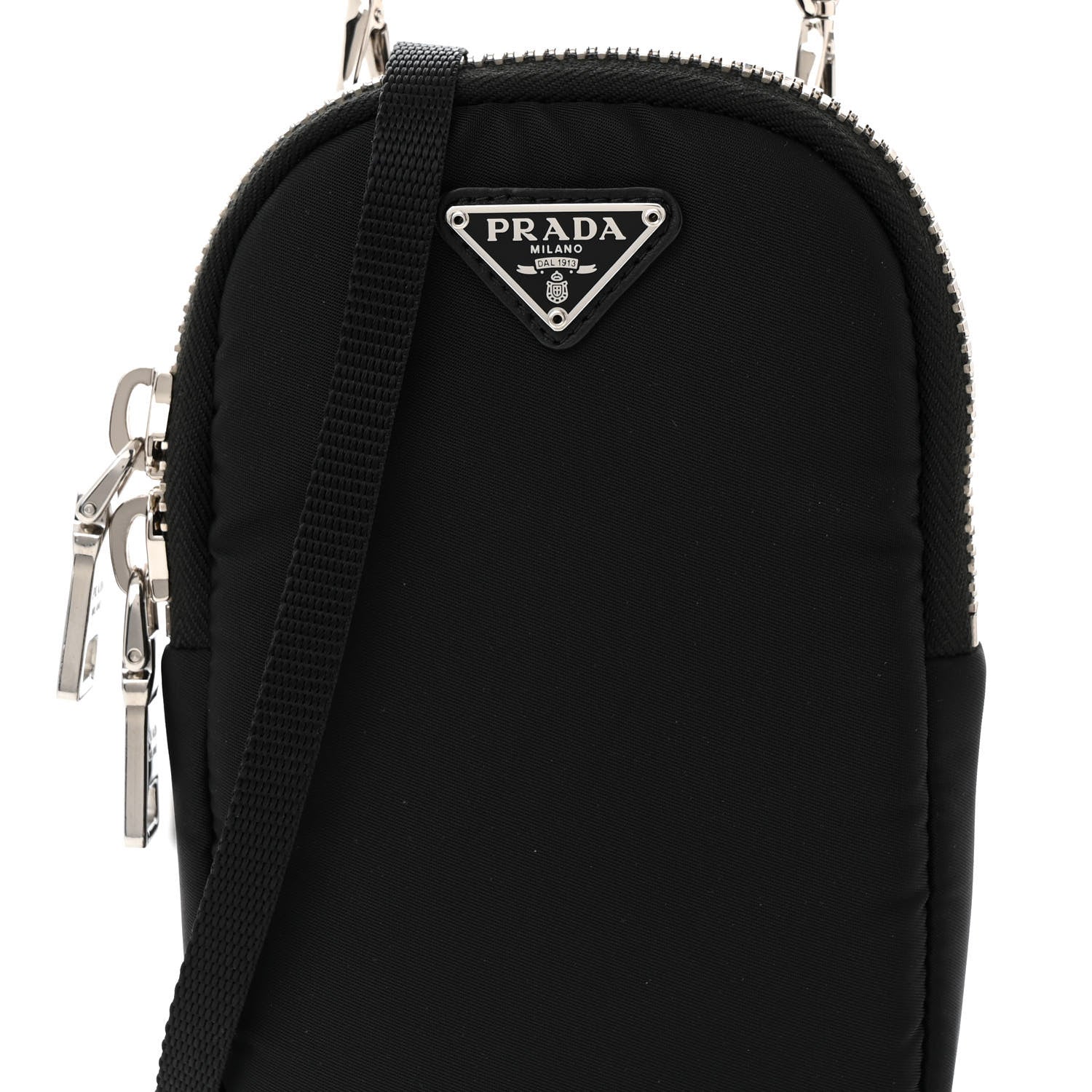 Prada Tessuto Nylon Pocket Mini Bag Black 8 of 11
