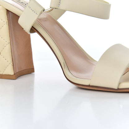 Valentino Garavani Calfskin Nappa Rockstud Spike 90mm Ankle Strap Sandals 36 Ivory 12 of 21