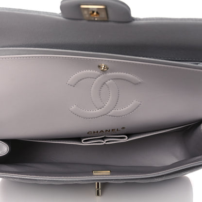 Chanel Caviar Quilted Medium Double Flap Grey 5 of 10