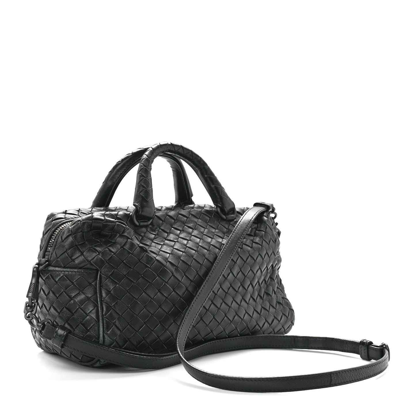 Nappa Intrecciato Boston Black