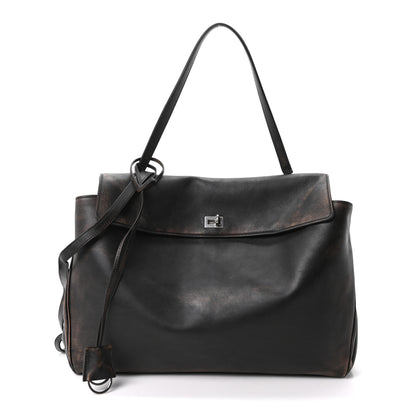 Balenciaga Used Calfskin Large Rodeo Top Handle Handbag Brown 1 of 9