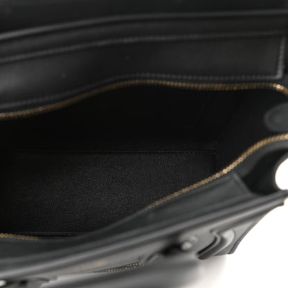 Celine Smooth Calfskin Nano Luggage Black 4 of 10