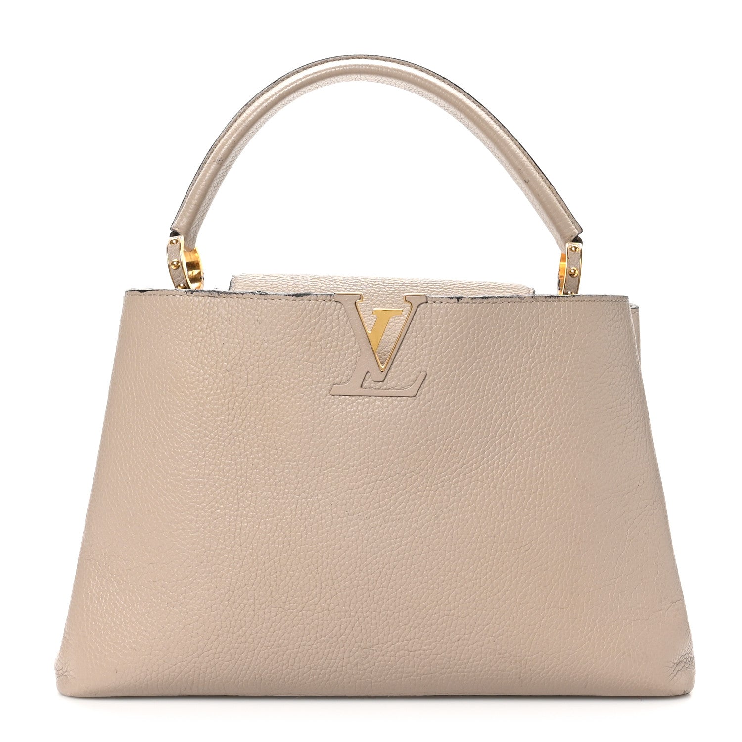 Louis Vuitton Taurillon Capucines MM Galet 1 of 12