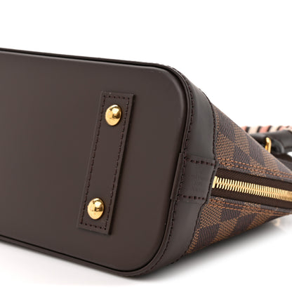 Louis Vuitton Damier Ebene Braided Alma BB 8 of 9