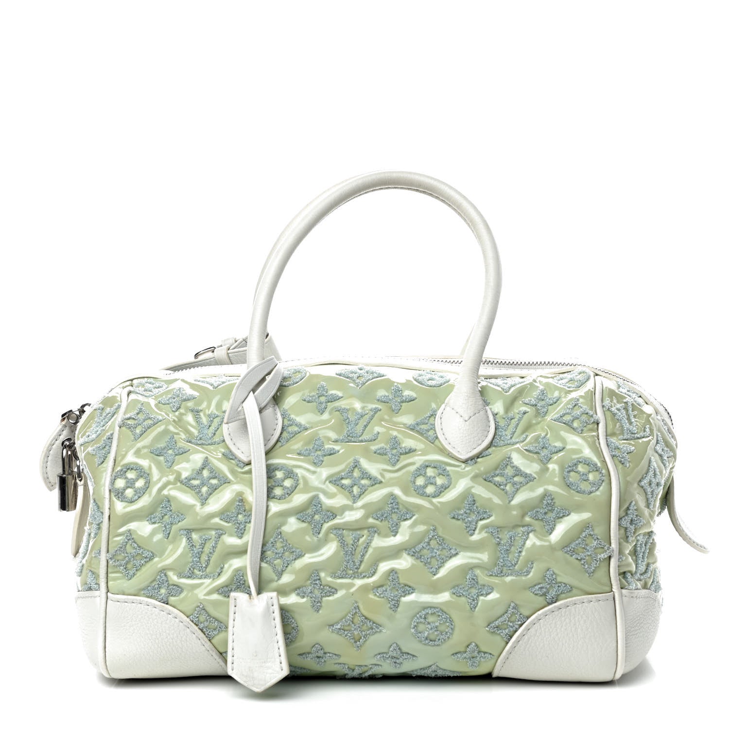 Louis Vuitton Monogram Bouclettes Speedy Round Mint 1 of 9