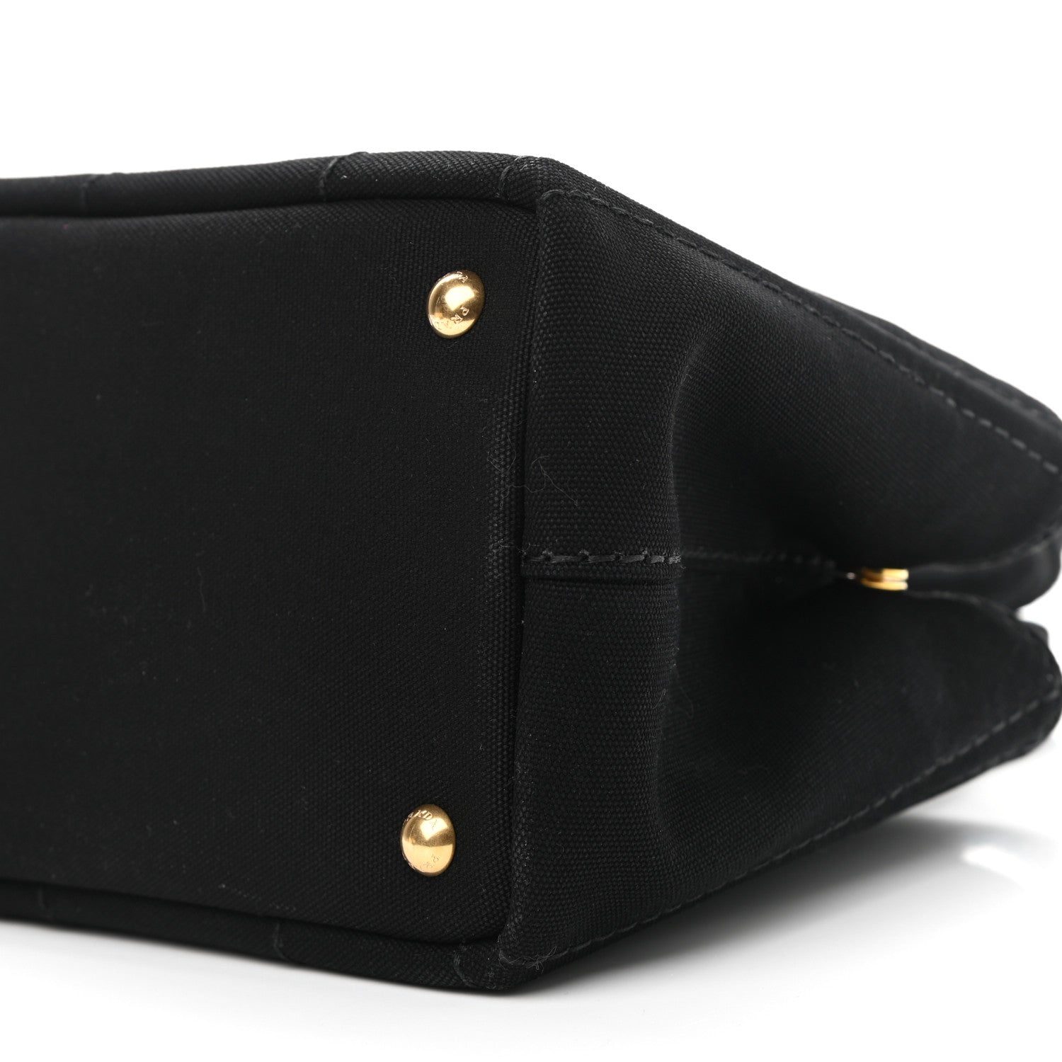Prada Canapa Small Logo Tote Black Talco 10 of 10