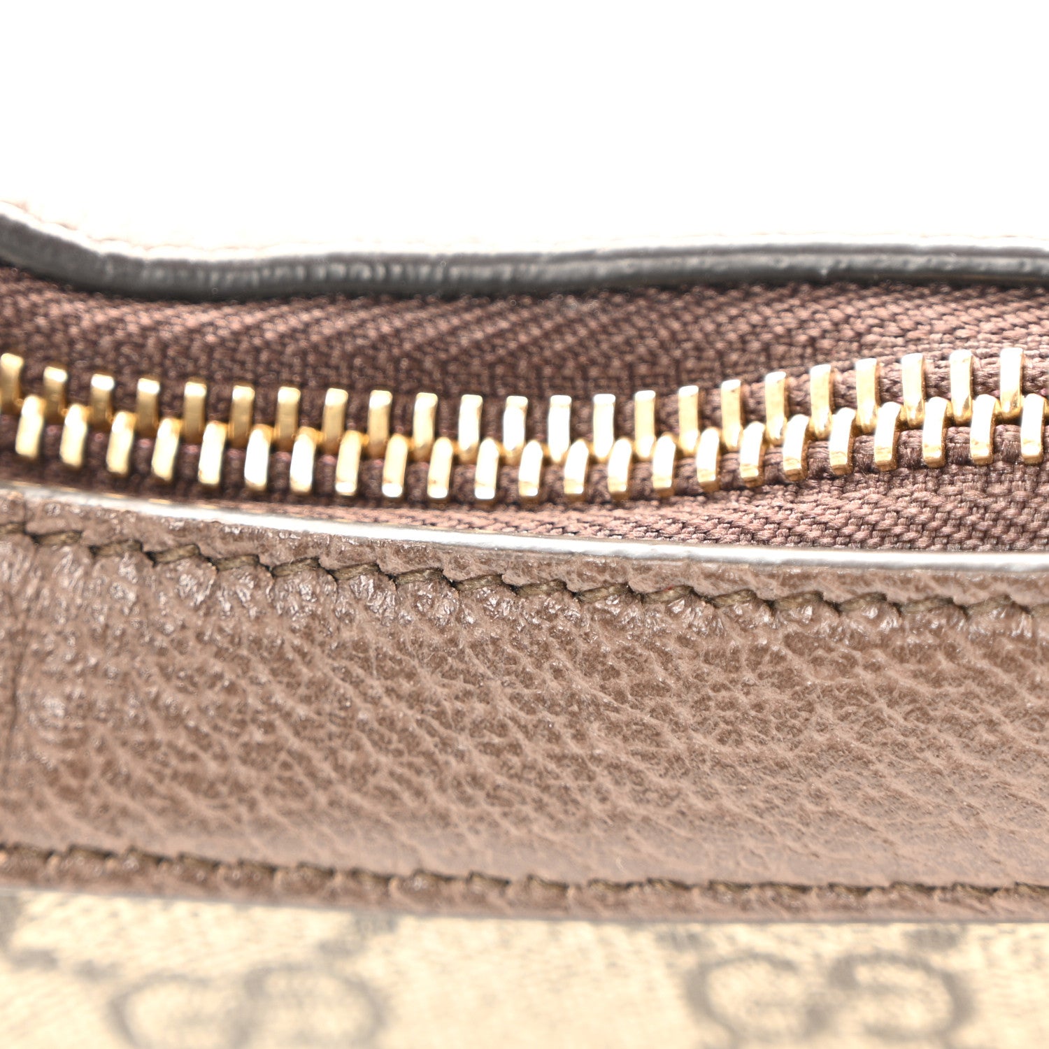 Gucci GG Supreme Monogram Textured Calfskin Web Mini Ophidia Half Moon Hobo Beige Ebony New Acero 10 of 10