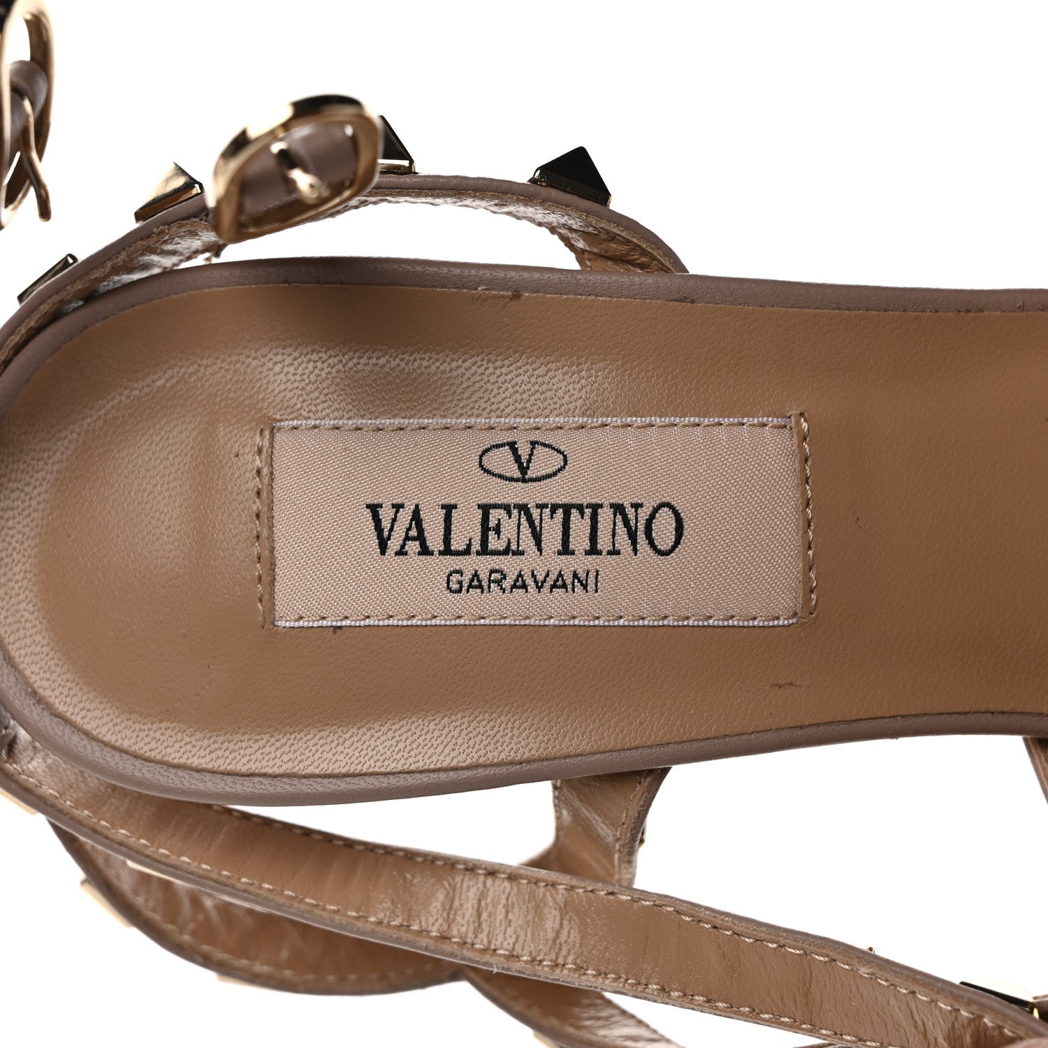 Valentino Garavani Patent Rockstud Ankle Strap 65mm Pumps 36 Poudre 7 of 8