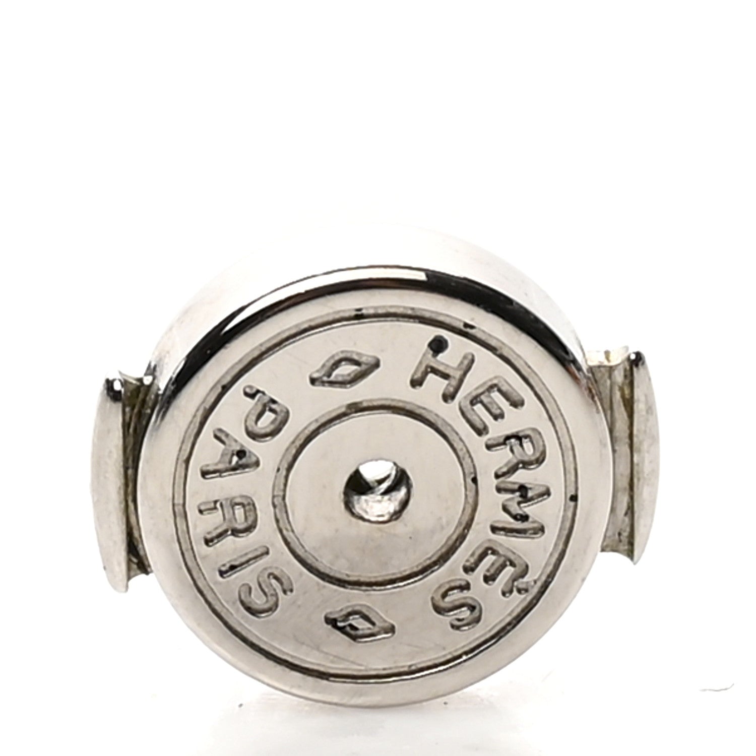 Hermes Palladium Lacquered Cage d'H Earrings Black 4 of 5