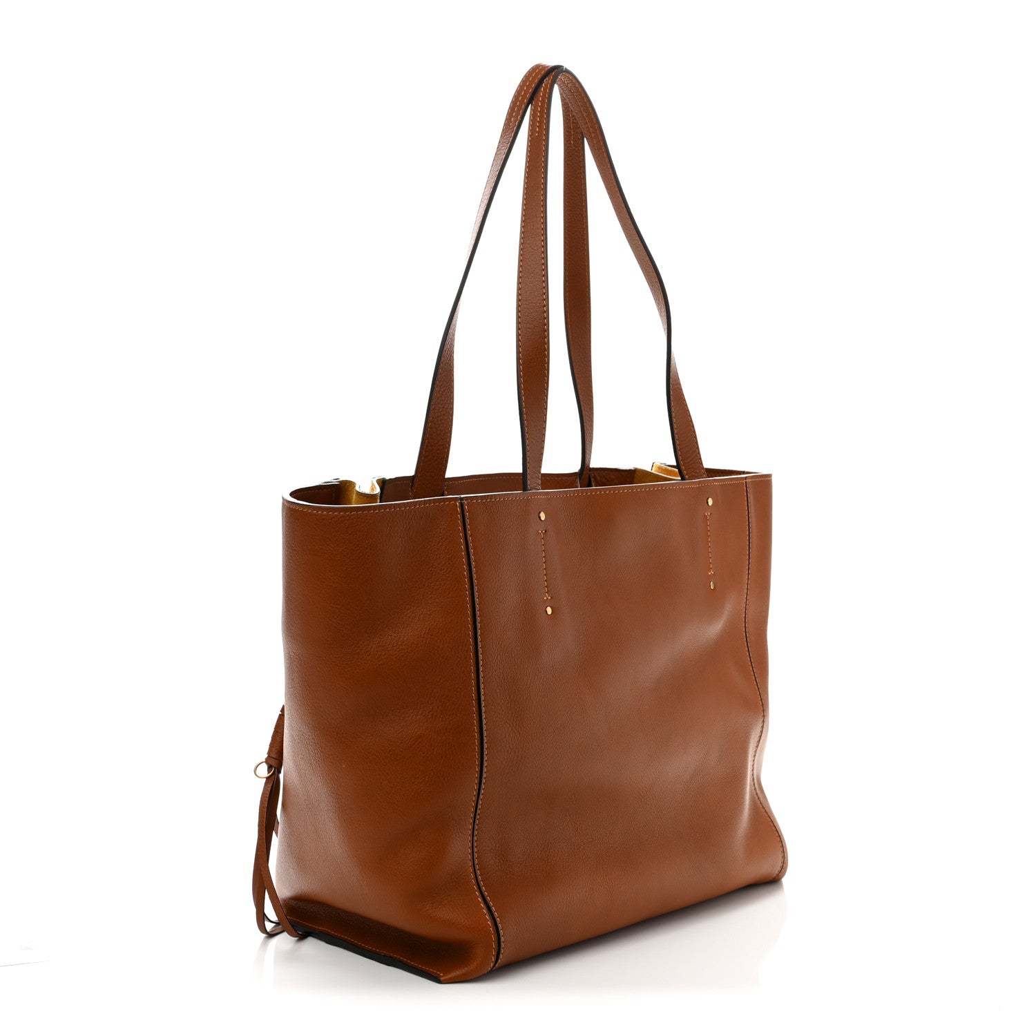 Chloe Smooth Calfskin Medium Milo Shopping Tote Caramel 3 of 10