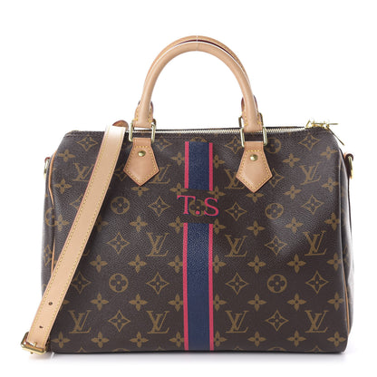 Louis Vuitton Monogram My LV Heritage Speedy Bandouliere 30 Marine Fuchsia 1 of 10
