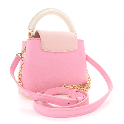 Louis Vuitton Taurillon Flower Chain Capucines Mini Candy Pink 3 of 10