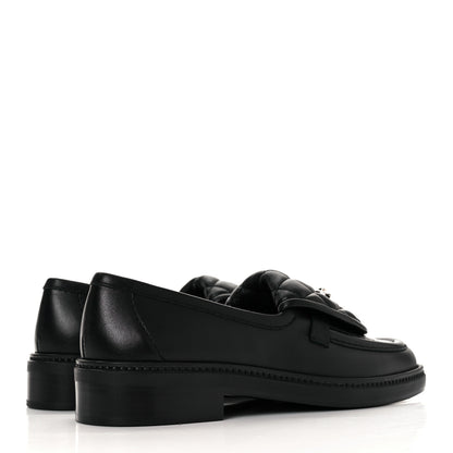 Chanel Lambskin Quilted CC Turnlock Loafers 36 Black 7 of 18