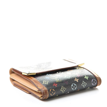 Louis Vuitton Monogram Multicolor Porte-Monnaie Billets Wallet Black 4 of 16