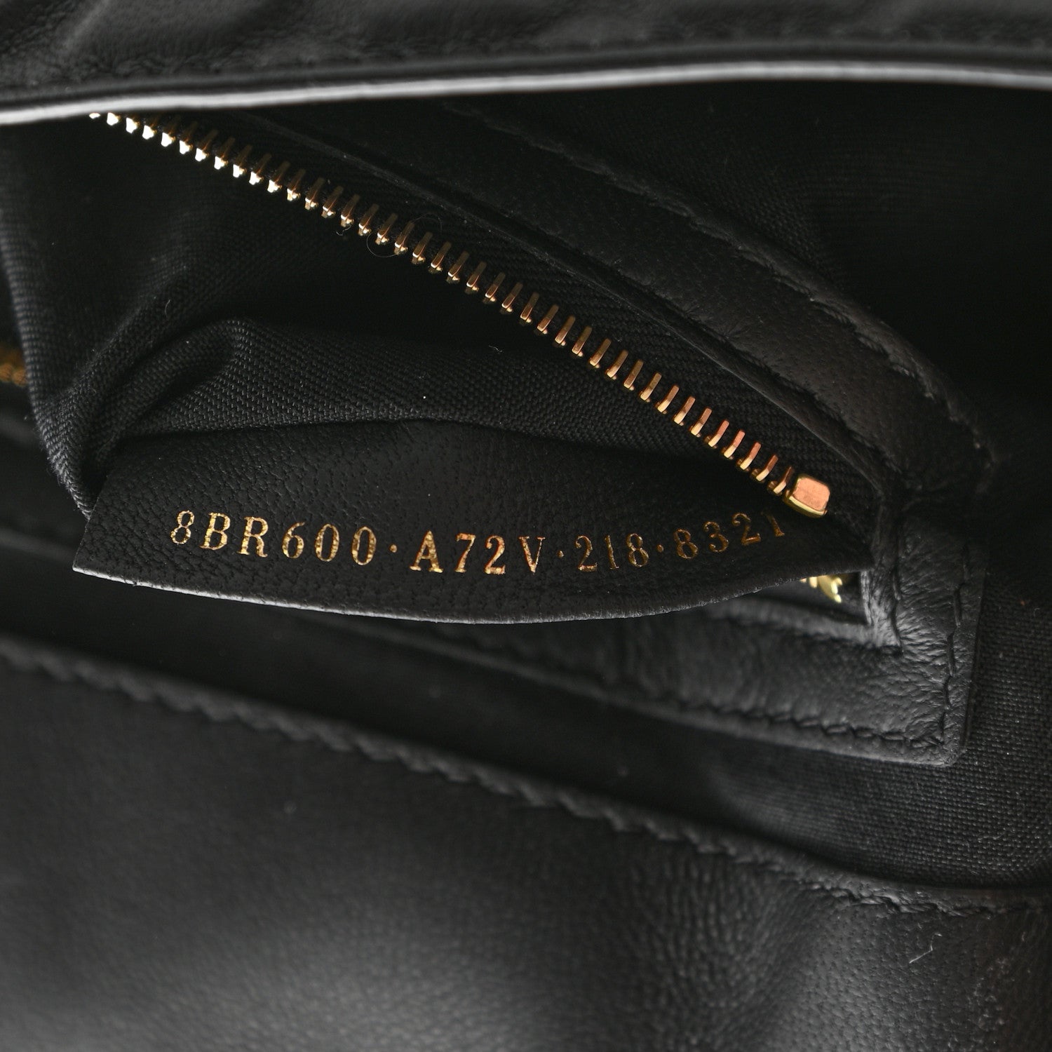 Fendi Nappa FF 1974 Embossed Baguette Black 6 of 10