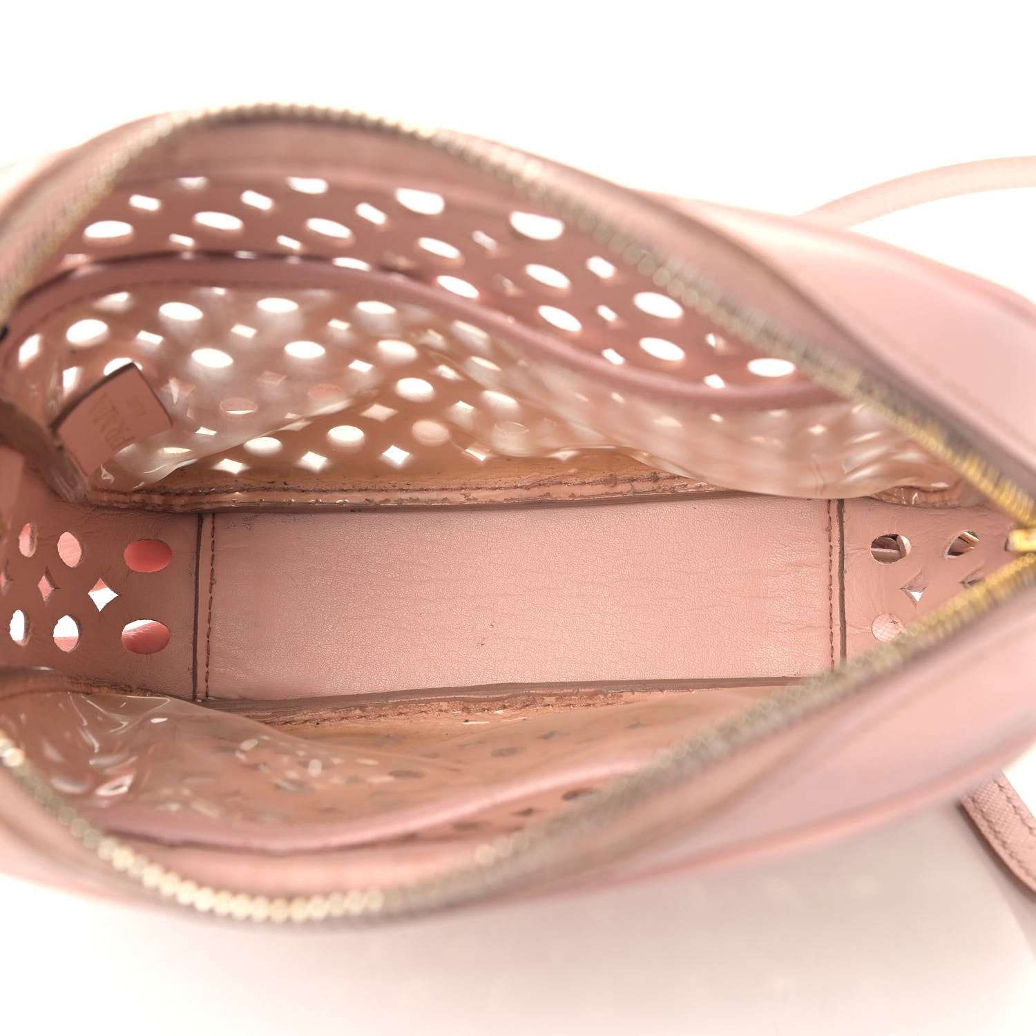 Prada Saffiano Perforated Crossbody Orchidea 4 of 12