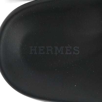 Hermes Calfskin Womens Chypre Sandals 38 White 7 of 8