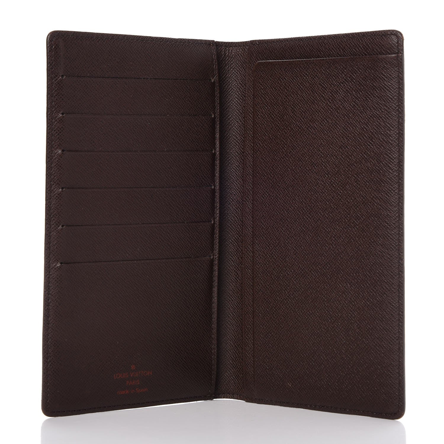 Louis Vuitton Damier Ebene Porte Chequier Cartes Credit European Checkbook Wallet 6 of 7