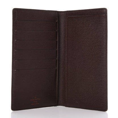 Louis Vuitton Damier Ebene Porte Chequier Cartes Credit European Checkbook Wallet 6 of 7