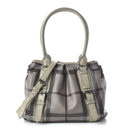 Burberry Smoked Check Small Northfield Tote Trench 1 of 14