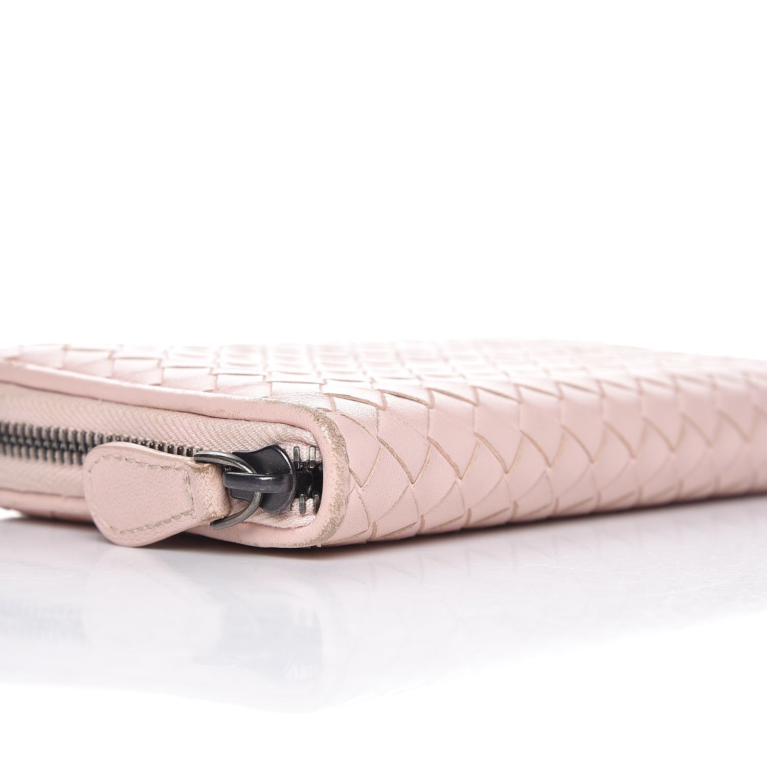 Bottega Veneta Nappa Intrecciato Zip Around Wallet Lotus 8 of 14