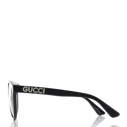 Gucci Round Frame Crystal Sunglasses GG 0419S Black 3 of 7