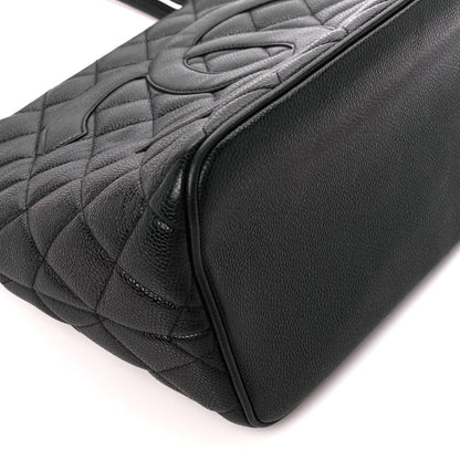 Chanel Caviar Quilted Medallion Tote Black 9 of 12