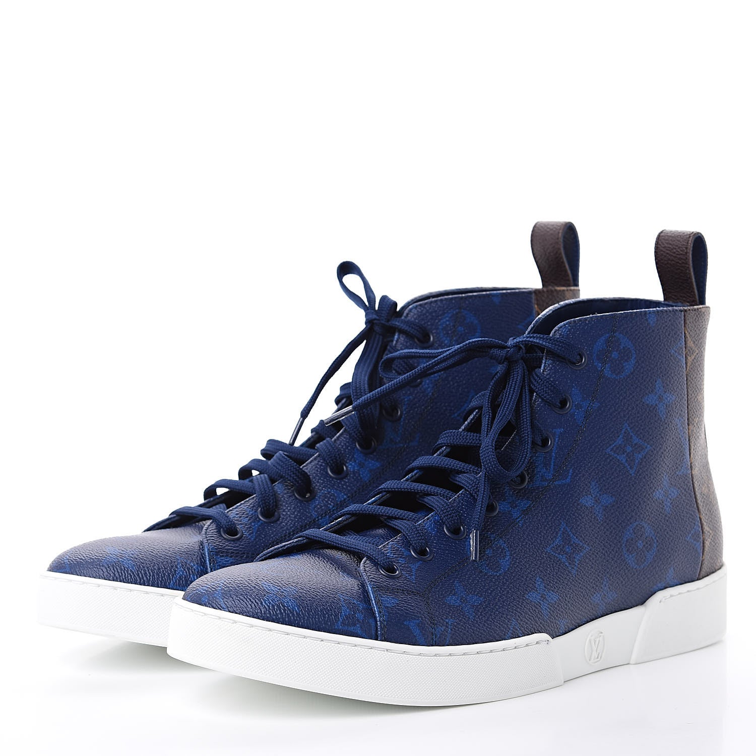 Louis Vuitton Monogram Match Up Sneakers 7 Pacific Blue 3 of 8