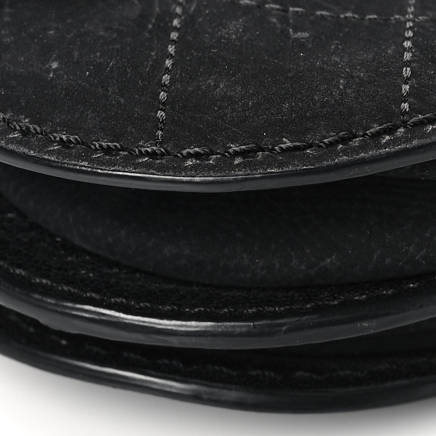 Nubuck Small Coco Twin Flap Black