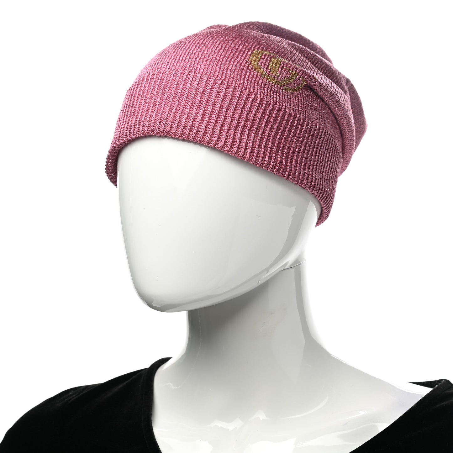 Lame Jacquard Monlux Beanie Hat M Roseate Yellow