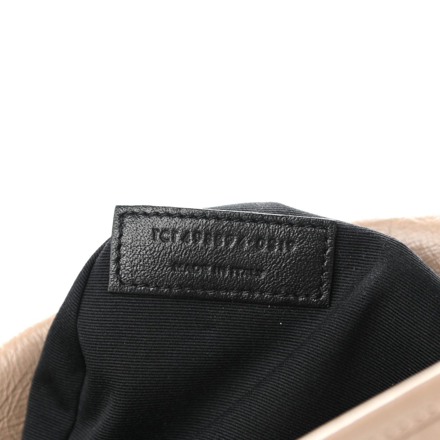 Saint Laurent Crinkled Calfskin Matelasse Monogram Medium Niki Chain Satchel Light Natural 8 of 12