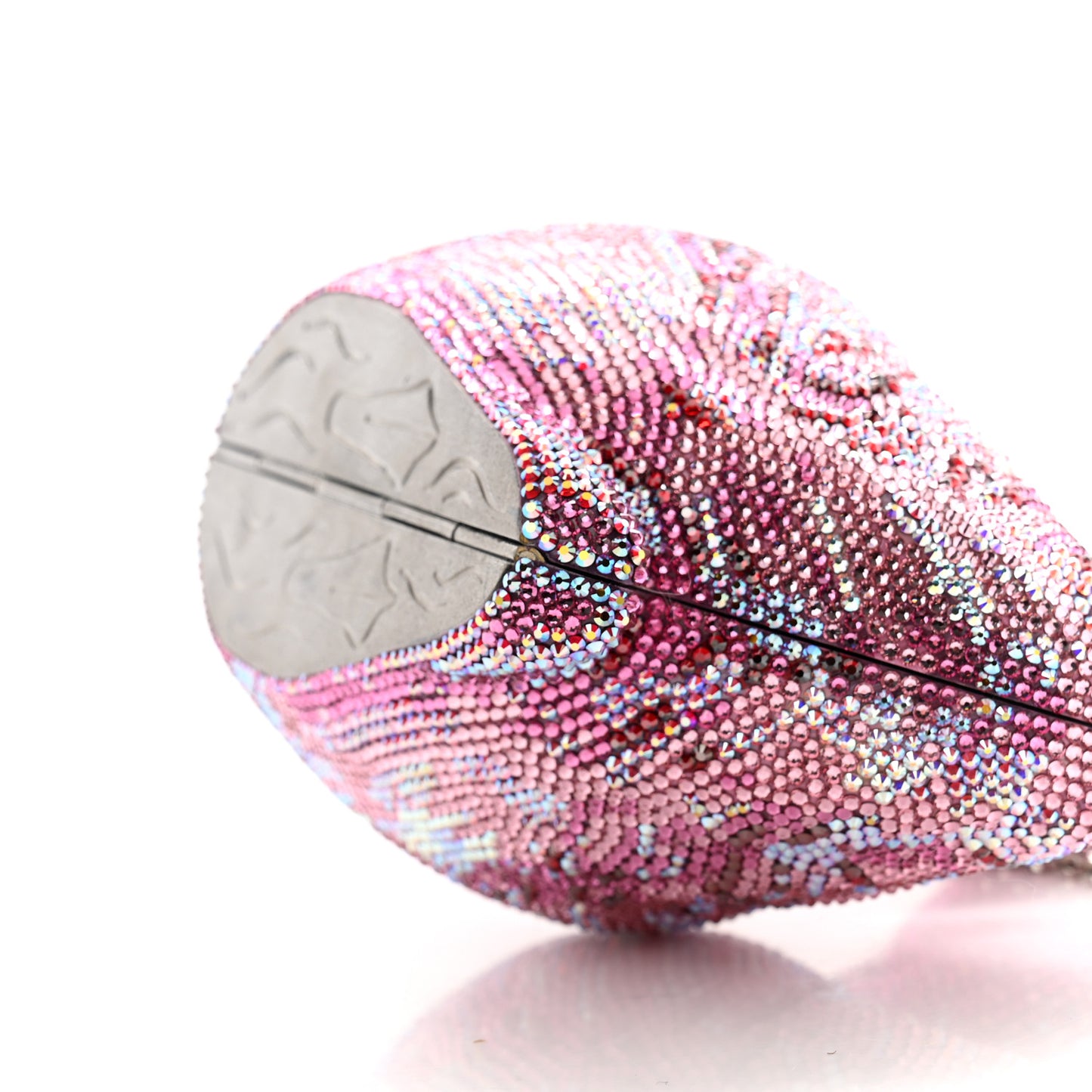 Crystal Flamingo Minaudiere Clutch Pink Multicolor