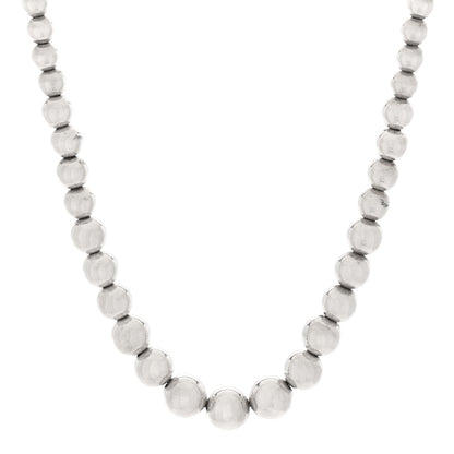 Tiffany Sterling Silver Hardwear Graduated Ball Necklace 1 of 5