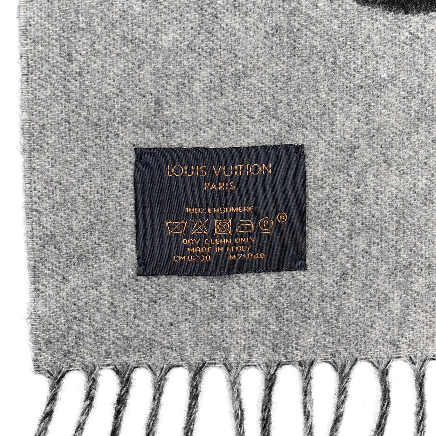 Cashmere Monogram Reykjavik Scarf Black