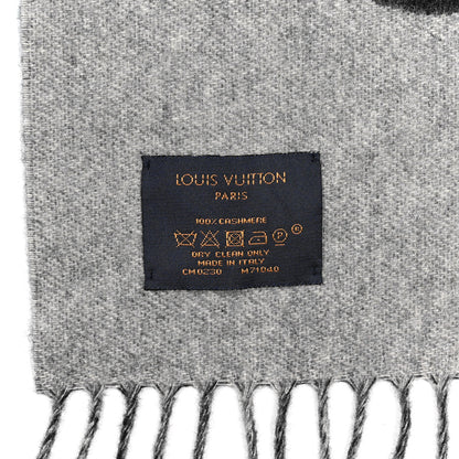 Louis Vuitton Cashmere Monogram Reykjavik Scarf Black 4 of 4