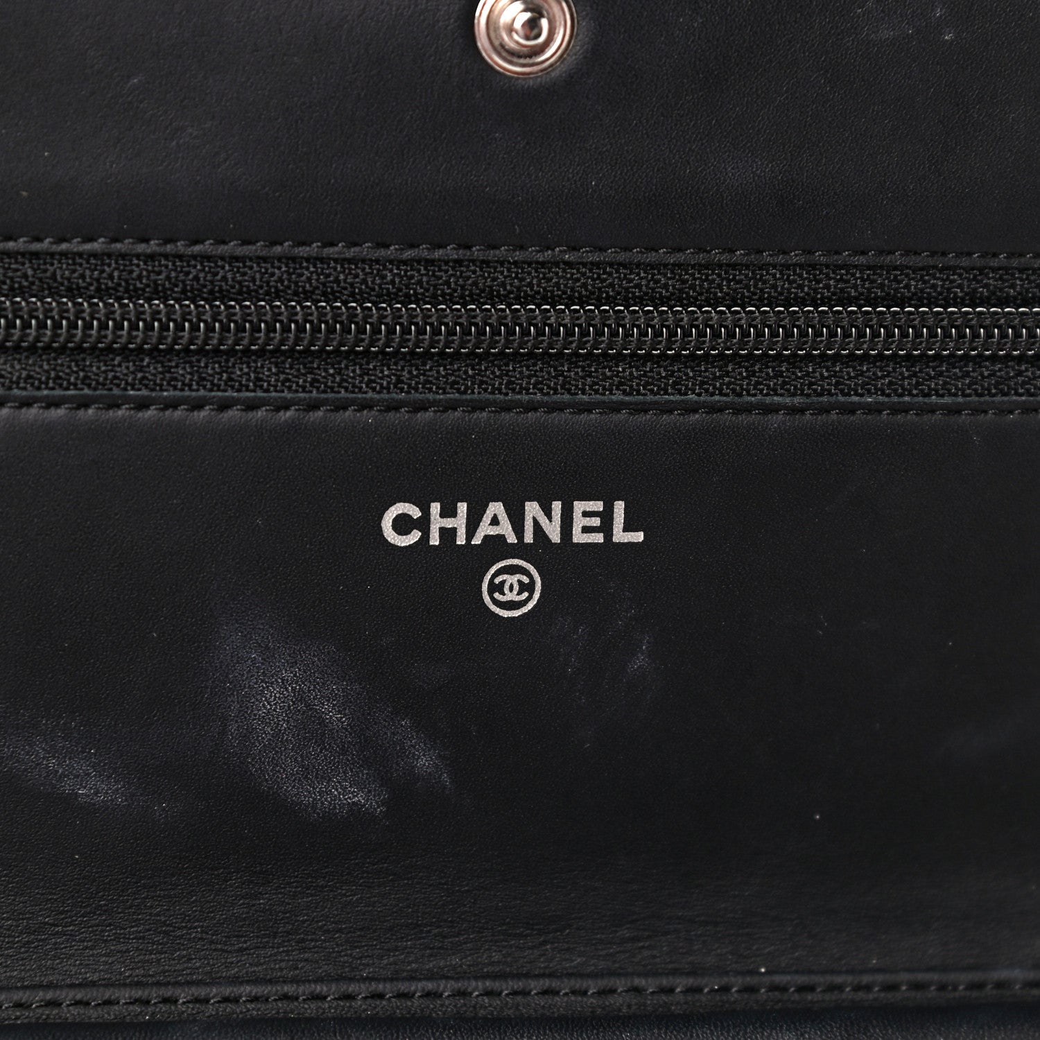 Chanel Calfskin Quilted Cambon Wallet On Chain WOC Black 6 of 13