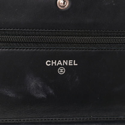 Chanel Calfskin Quilted Cambon Wallet On Chain WOC Black 6 of 13