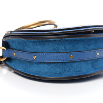 Chloe Calfskin Suede Small Nile Bracelet Bag Smoky Blue 6 of 8
