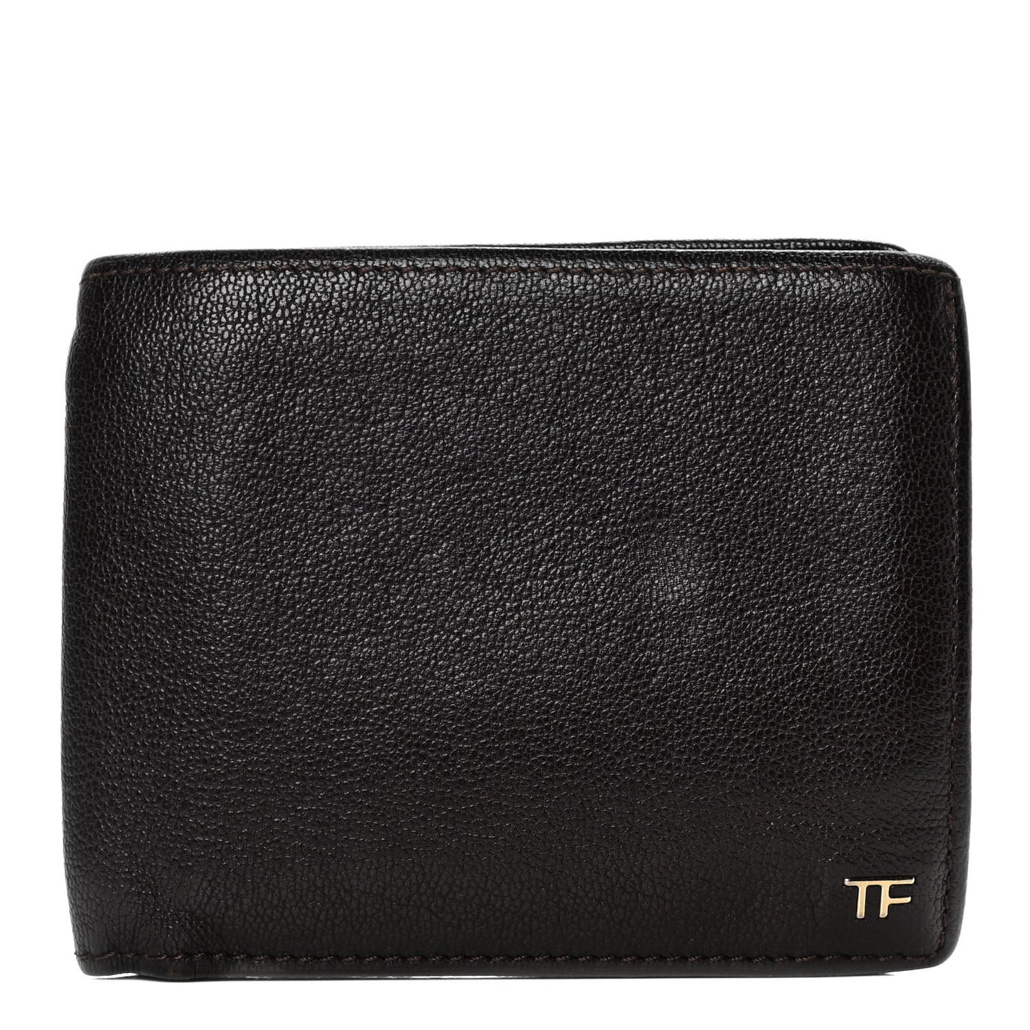 Goatskin Bi-Fold Wallet Dark Brown