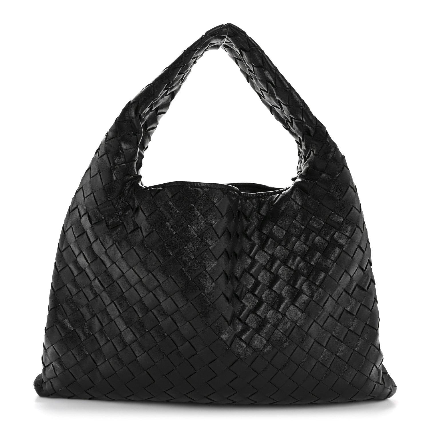 Bottega Veneta Calfskin Intrecciato Small Hop Black 1 of 14