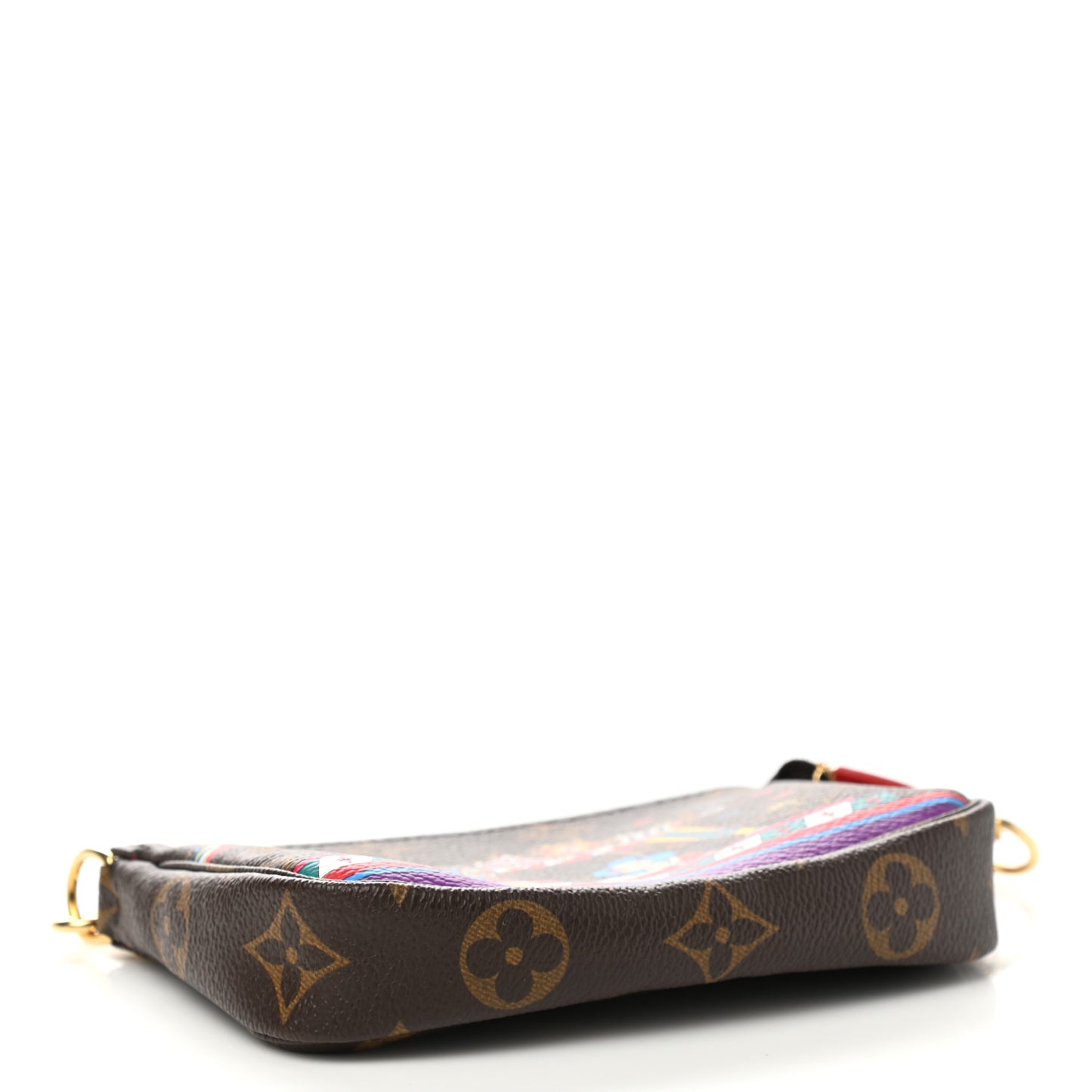 Monogram 2020 Christmas Animation Bumper Cars Mini Pochette Accessories Coquelicot