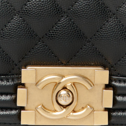 Chanel Caviar Quilted Medium Boy Flap Black 8 of 11
