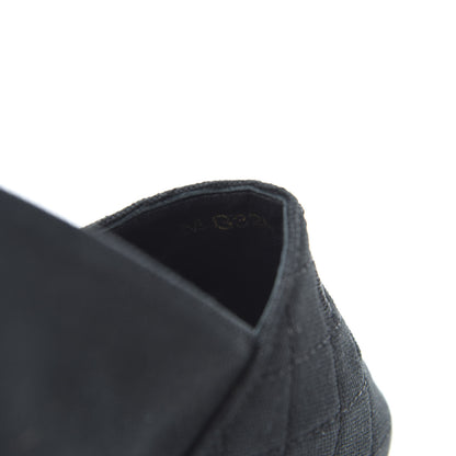 Chanel Fabric Patent Calfskin CC Espadrilles 37 Black 7 of 10