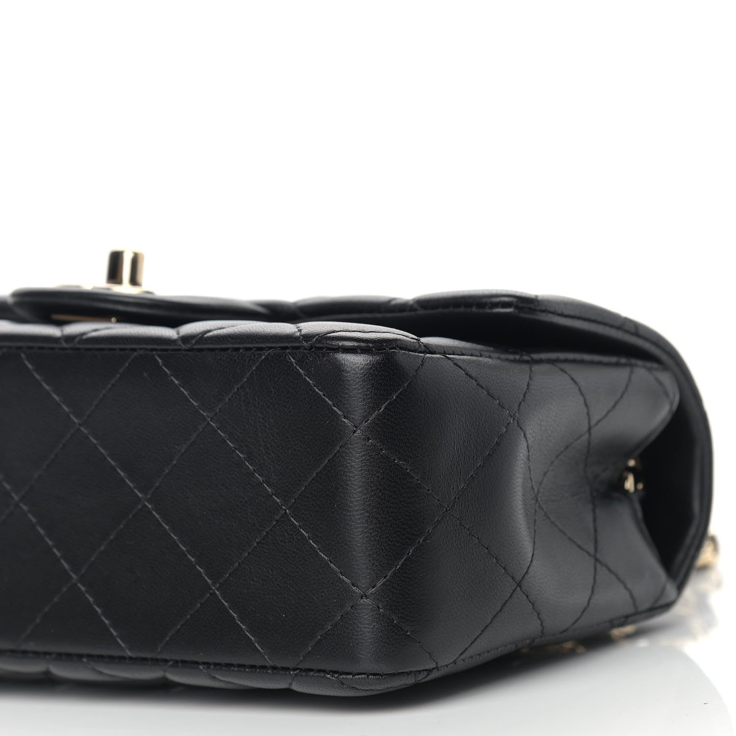 Chanel Lambskin Quilted Mini Rectangular Flap Black 9 of 9