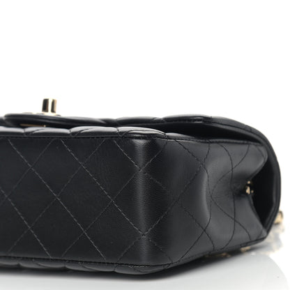 Chanel Lambskin Quilted Mini Rectangular Flap Black 9 of 9