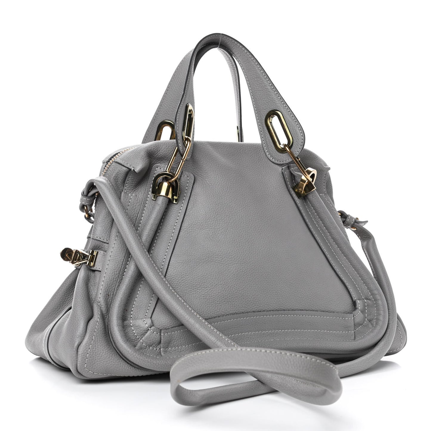 Calfskin Medium Paraty Cashmere Grey