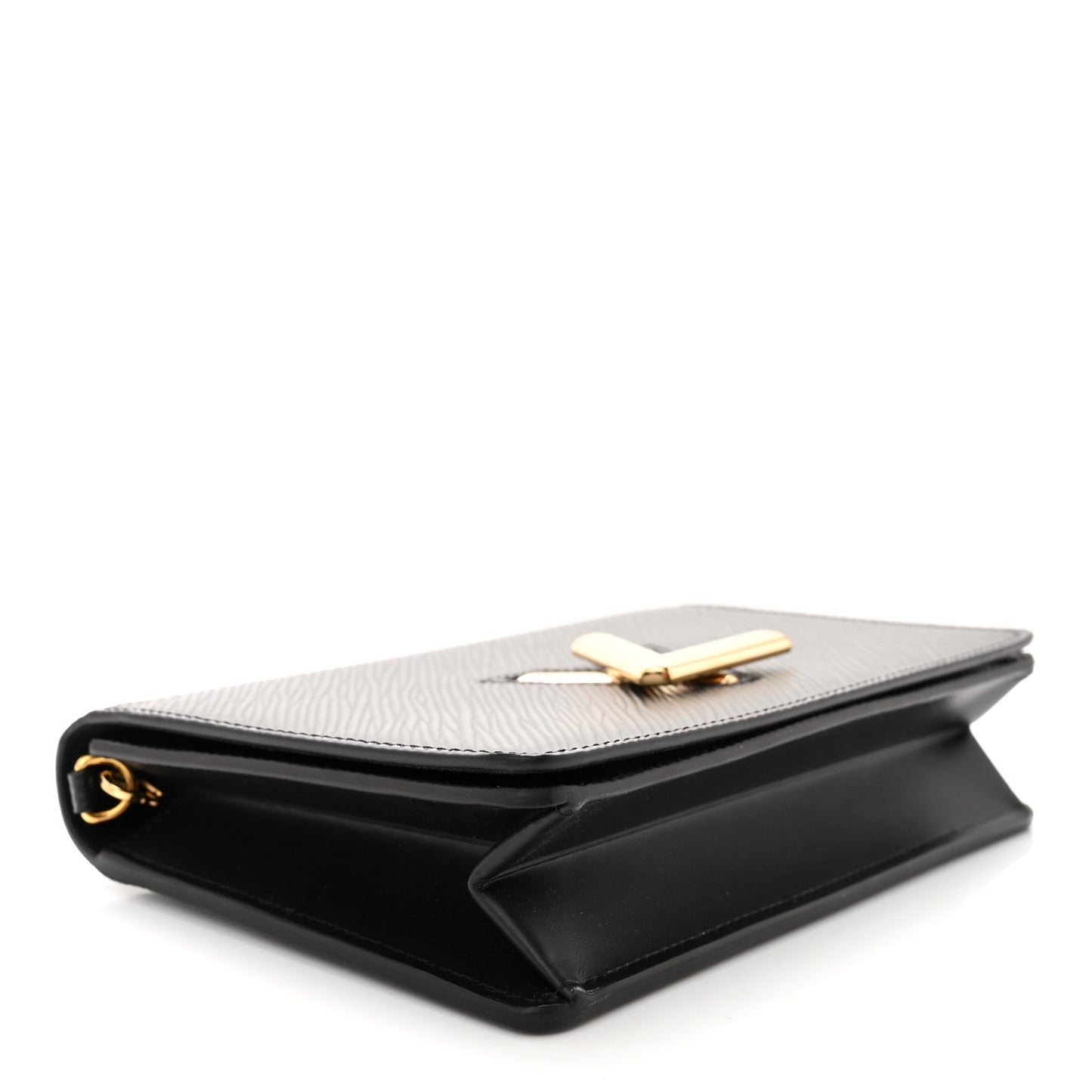 Epi Twist Belt Chain Wallet Black