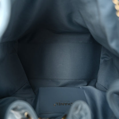 Chanel Caviar Quilted Medium Chanel 25 Handbag Blue 6 of 12